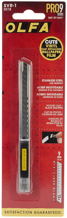OLFA 5018 SVR-1 9mm Stainless Steel Slide-Lock Utility Knife