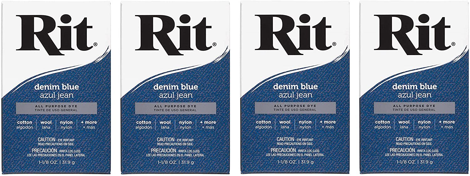 Rit, Denim Blue Purpose Powder Dye, 1-1/8 oz
