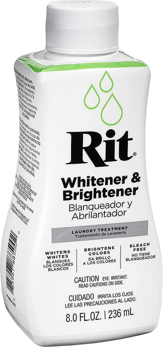 Rit Dye Laundry Treatment Whitener and Brightener, 8 fl oz