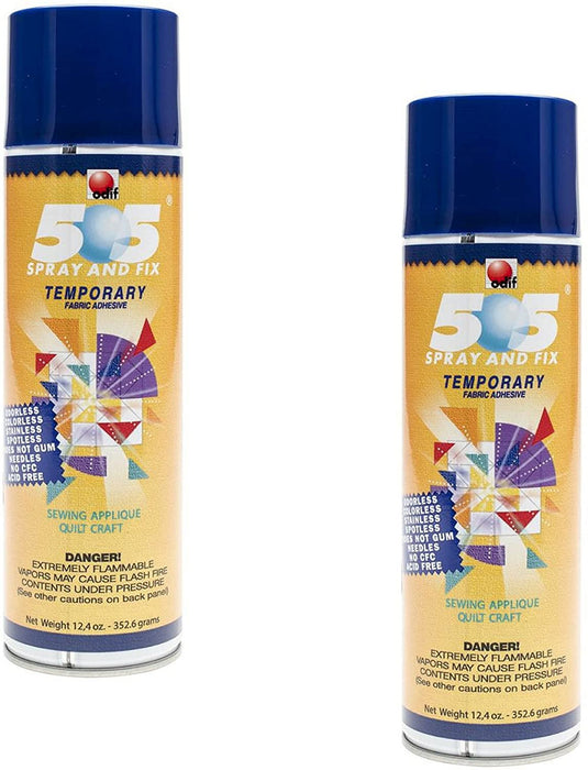 505 Spray & Fix Temporary Fabric Adhesive 2 Pack — Grand River Art